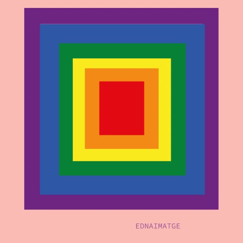 Multicolor concentric squares