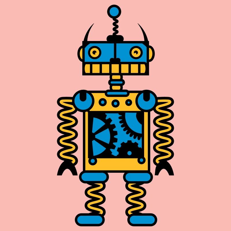 Ein Roboter mit Zahnräder