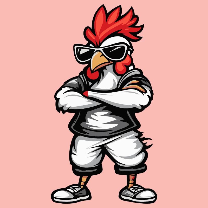Coq Bande Dessinée Cool