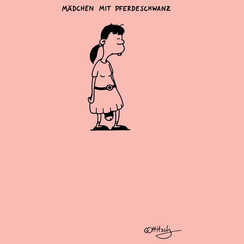 Mädchen mit Pferdeschwanz