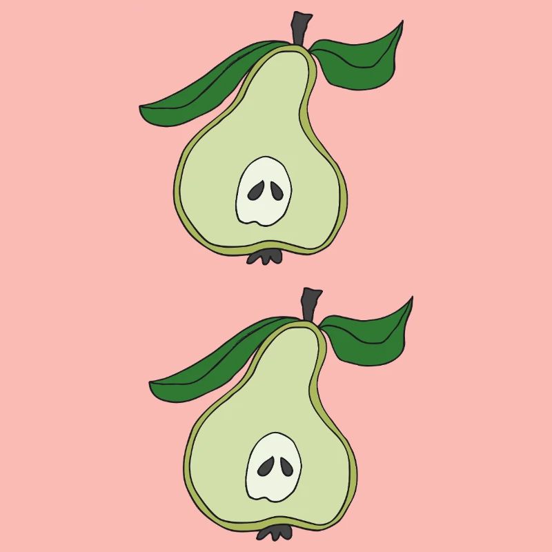 Pear half double