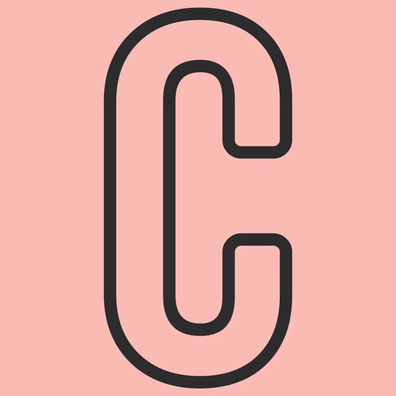 Buchstabe C Typodesign