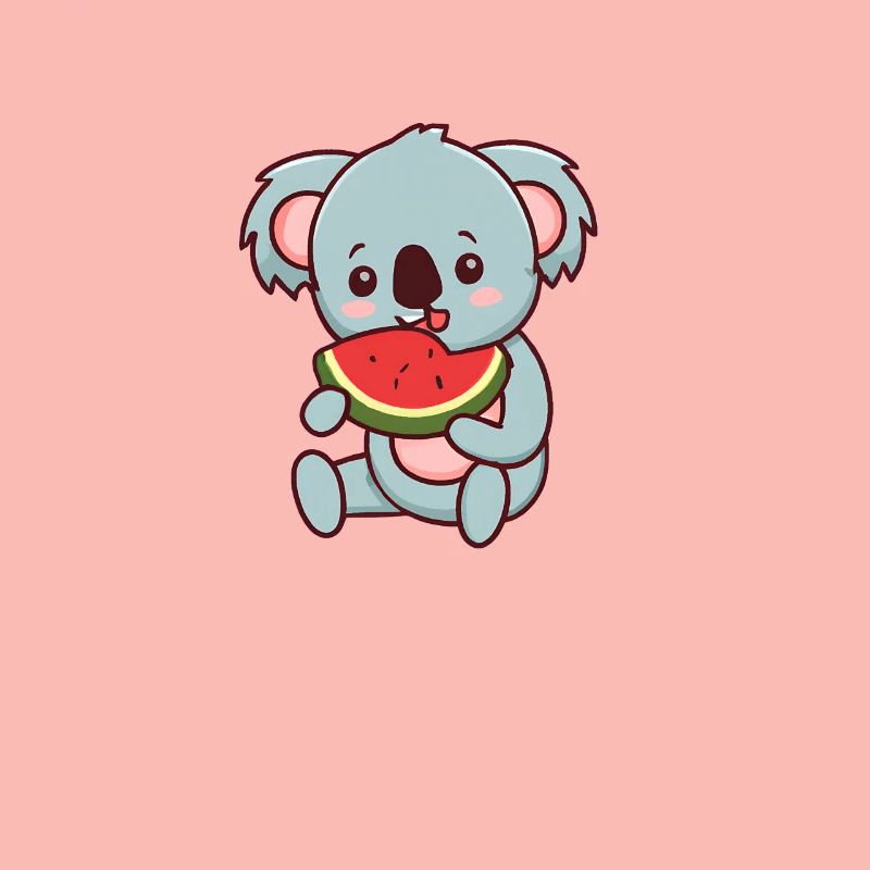 Kawaii Koala mange de la pastèque
