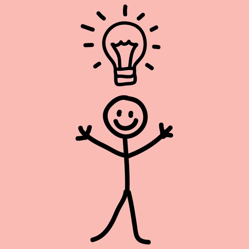 Männchen Idee - line