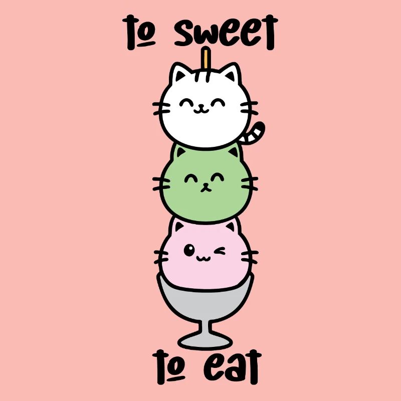 Katzen-Turm Eiscreme Stack