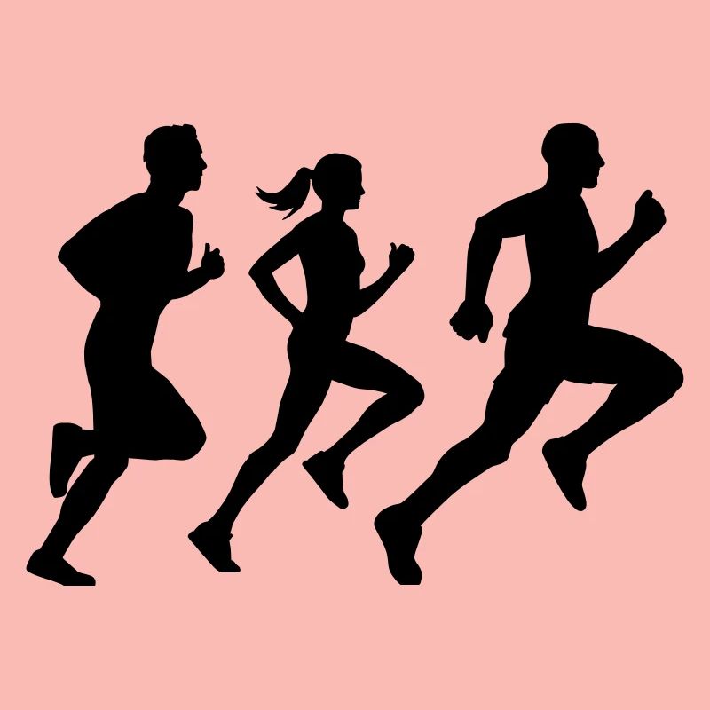 runner group Läufer Gruppe Team