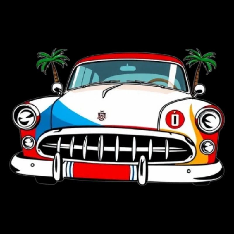 Palm Drive Oldtimer-Collage