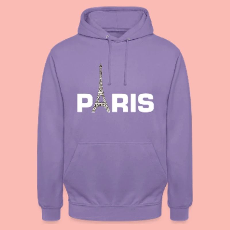 Paris Sweat à capuche avec Tour Eiffel