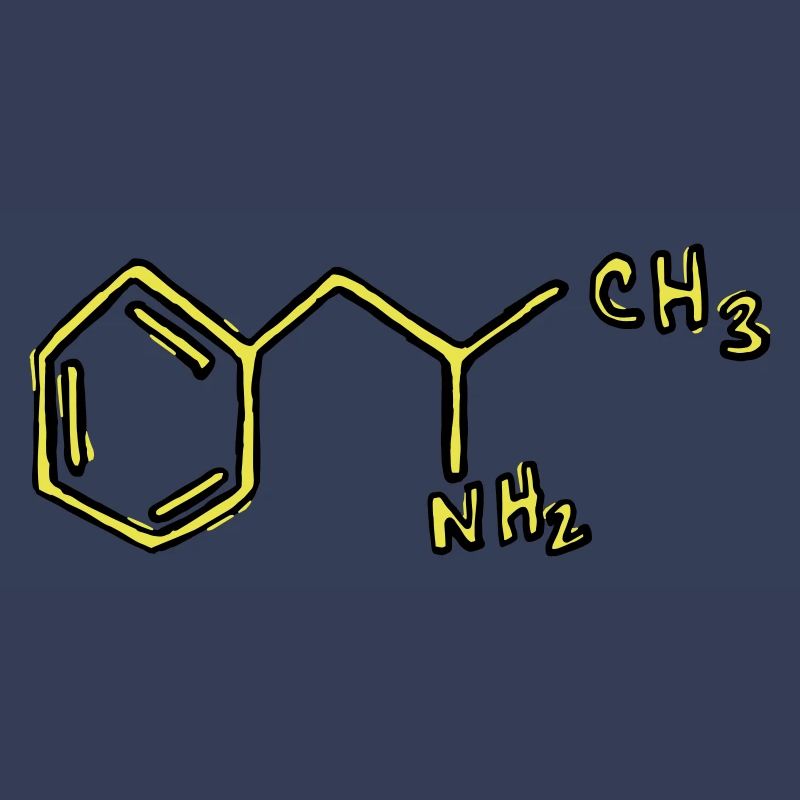 Chimie des formules structurales de l'amphétamine