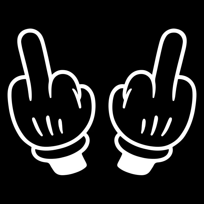 Mittelfinger Hand Comic