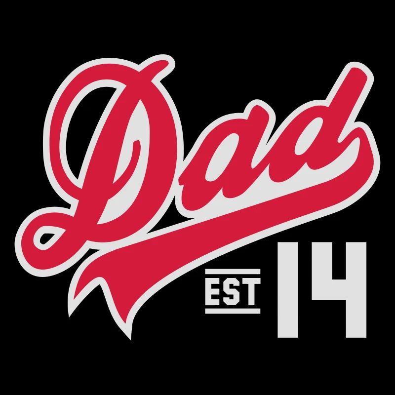 Dad Established 2014 2 color