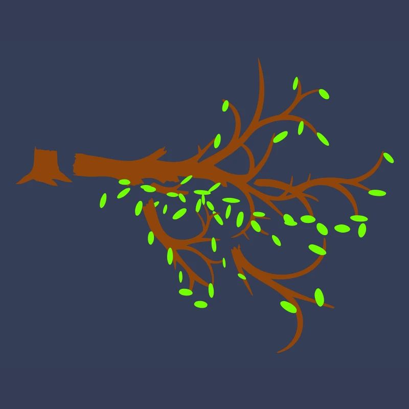 Felled Lumberjack Tree Forest Sapling Silhouette