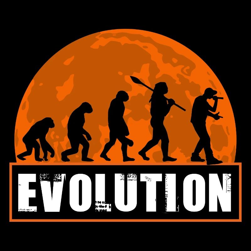 Drôle de rappeur de l’évolution humaine