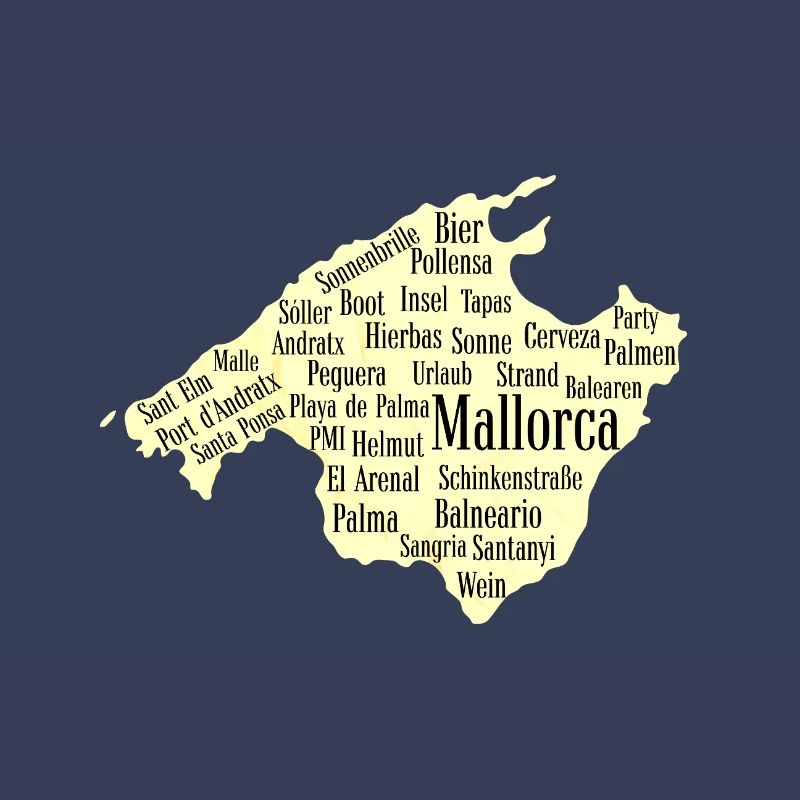 Mallorca Wordcloud Island Holidays Sun