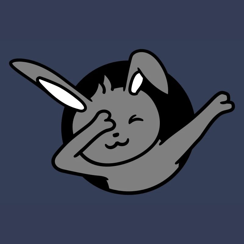 Hase Dabbing Dab Dance Pose Tanzen Loch Party Fun