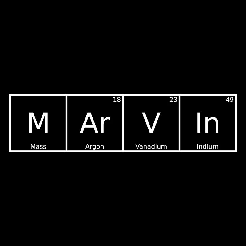 Marvin Name First Name Chemistry Periodic Table Elements