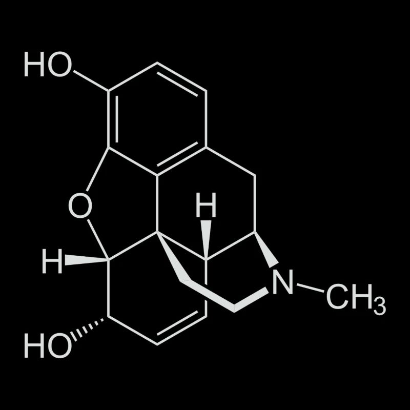 Morphine structural formula