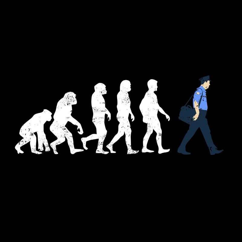 Postbote Evolution geschenk job beruf post brief