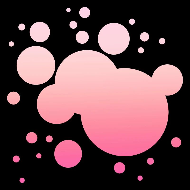 Einfaches Pinkes Farbklecks Farbspritzer Design