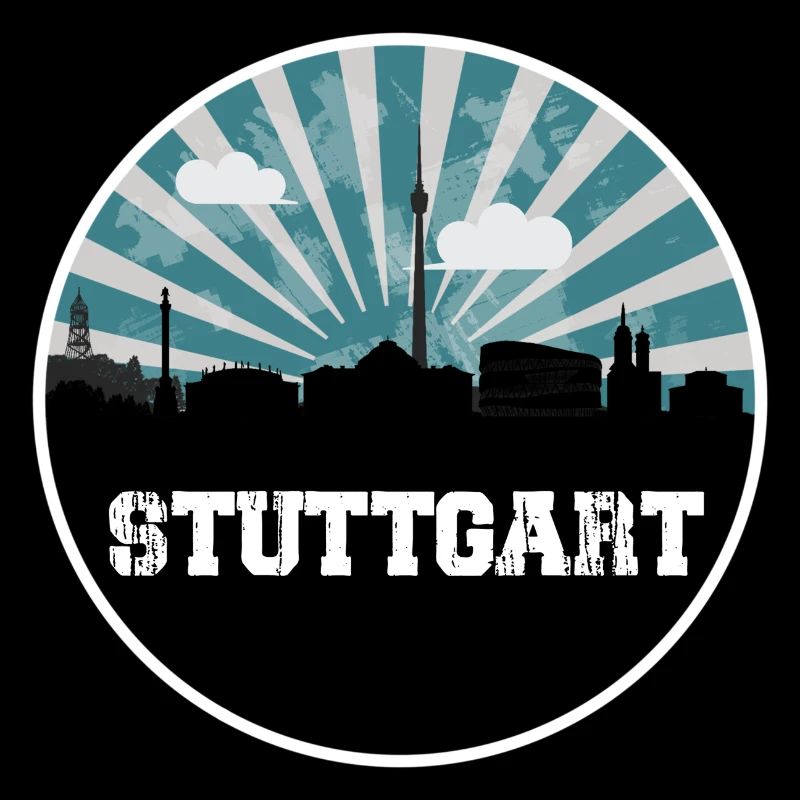 Stuttgart Skyline Blue Hour