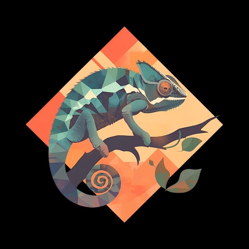 Geometric chameleon on a branch