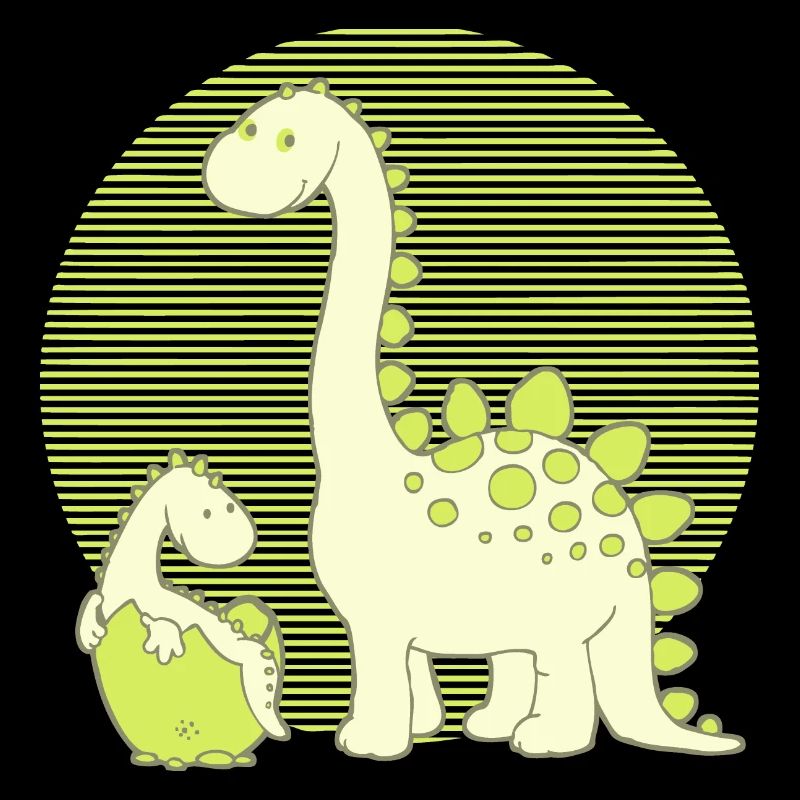 Dinosaur Mom with Hatching Egg