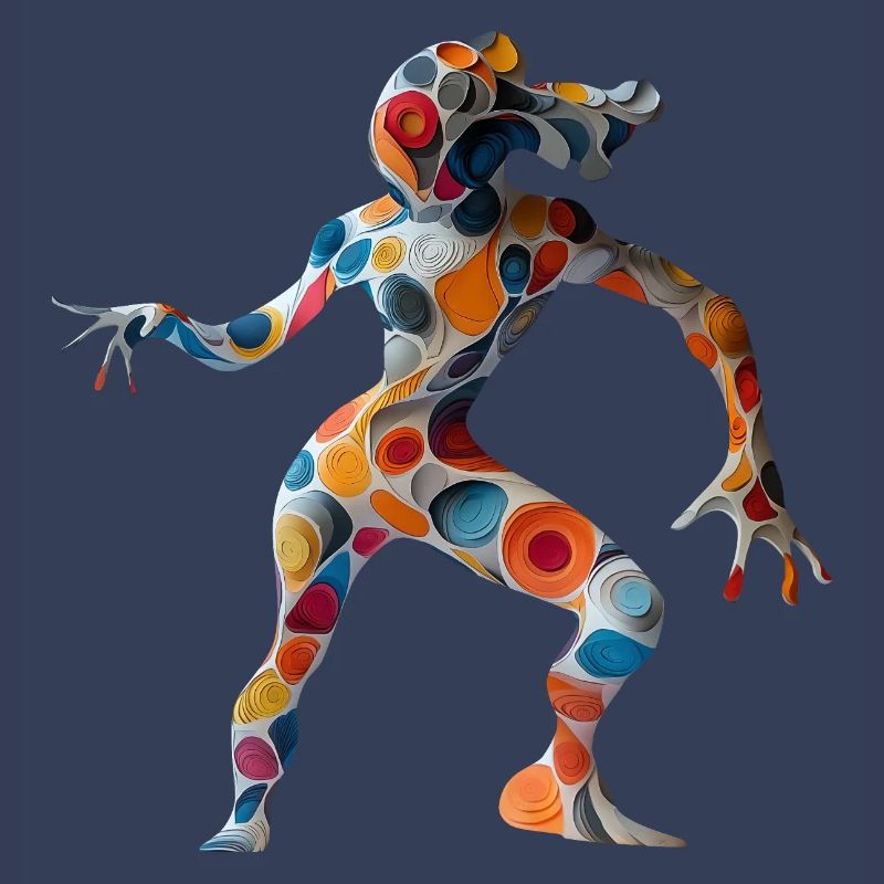 Dancing Alien - Abstract Artwork