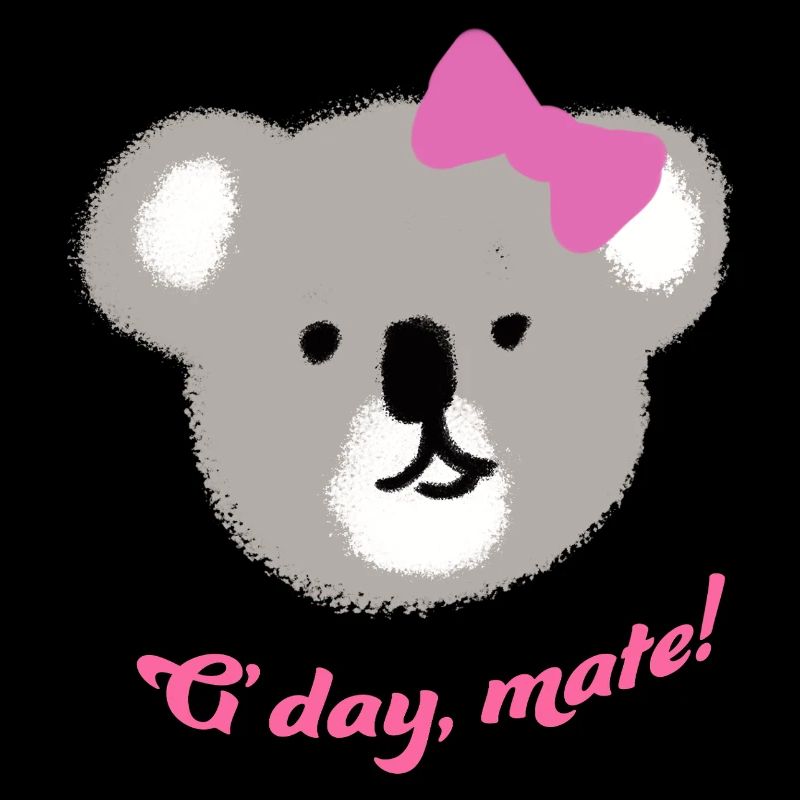 Koala Mignon en Dessin à la Main Design G'day Mate