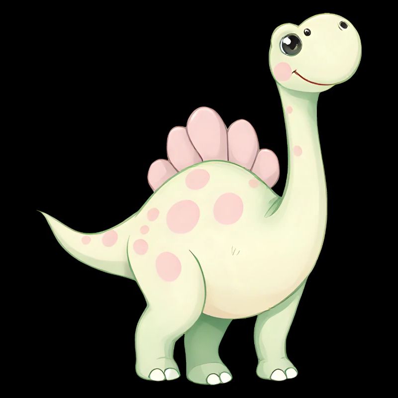 Dino rose ludique avec fleur