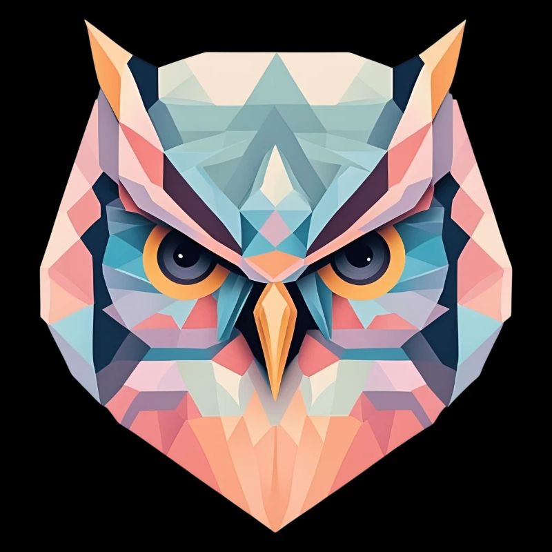 Geometrische Eule Geschenk