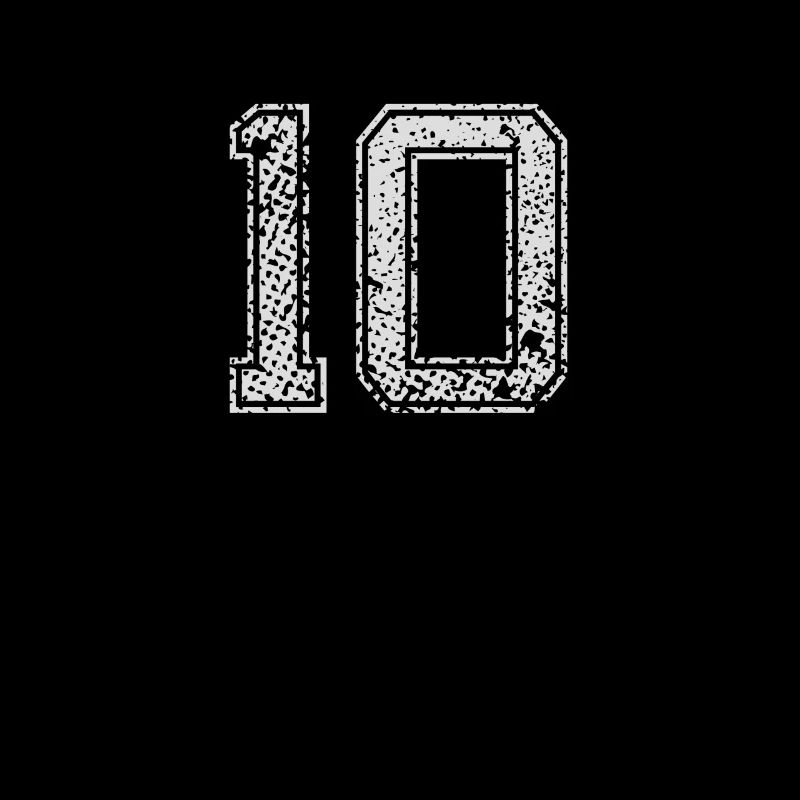 Numéro 10 numéro un zéro Dix cadeau