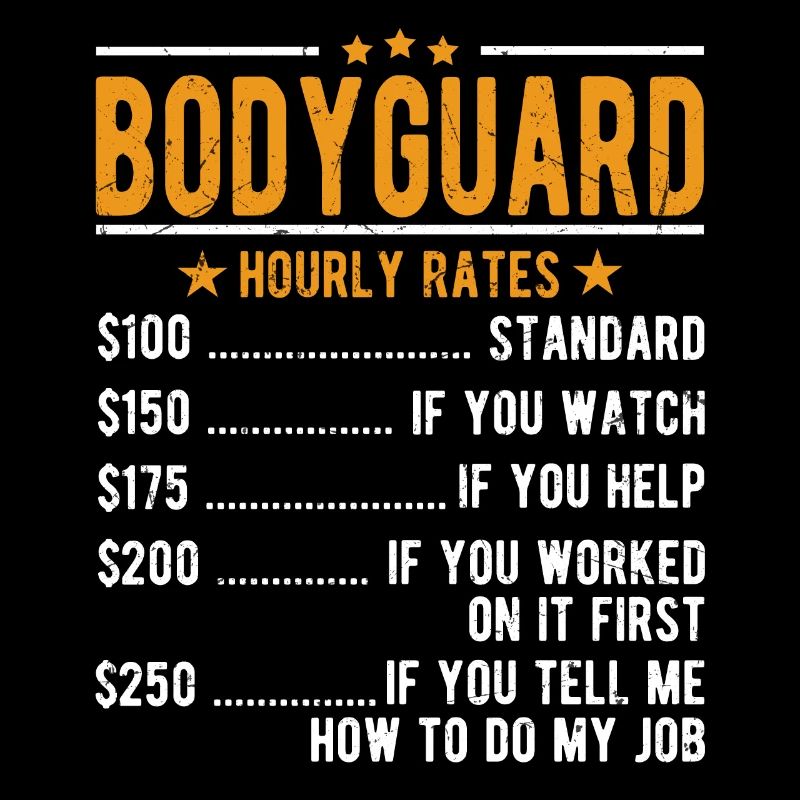 Salaire horaire de garde du corps