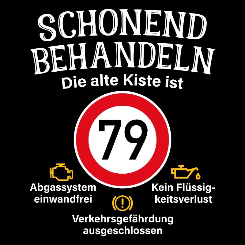 79. Geburtstag Schonend Behandeln 79 Alte Kiste 79