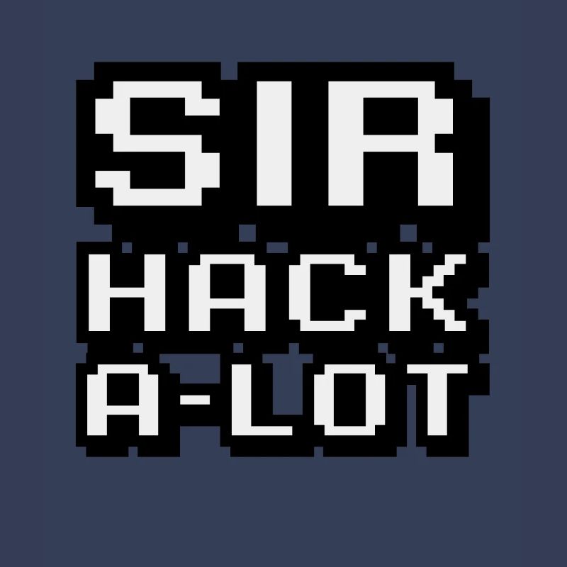 Computer hacken und Pixel-Kunst Sir Hack A Lot