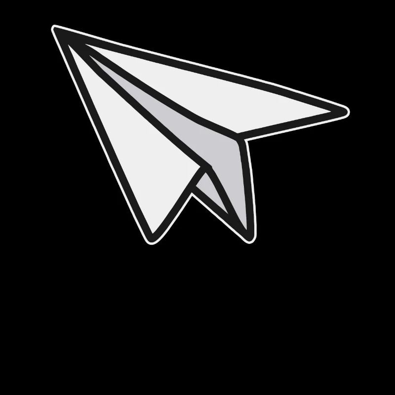 Lightness and freedom paper airplane