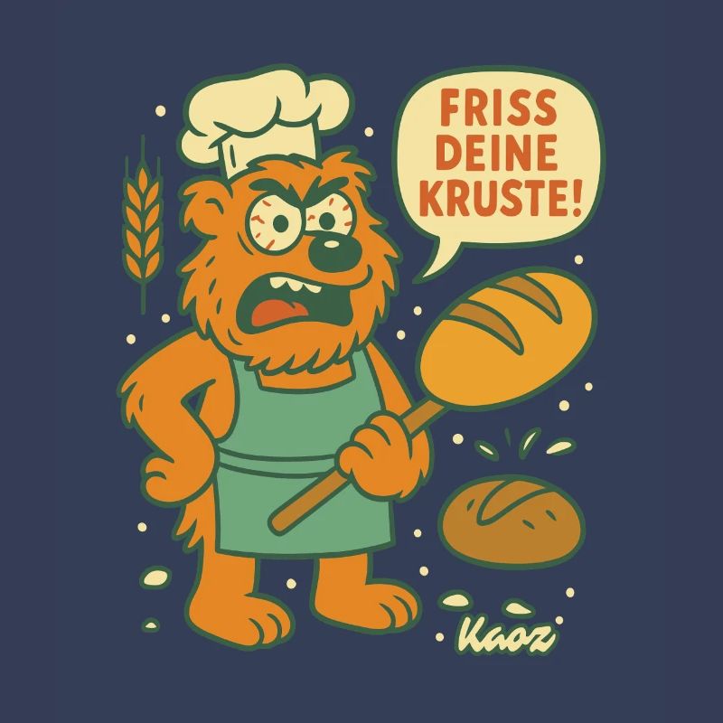 Wütender Bäcker Bär: Friss deine Kruste!