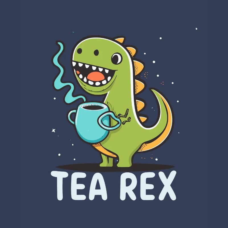 Funny 'Tea Rex' for tea lover
