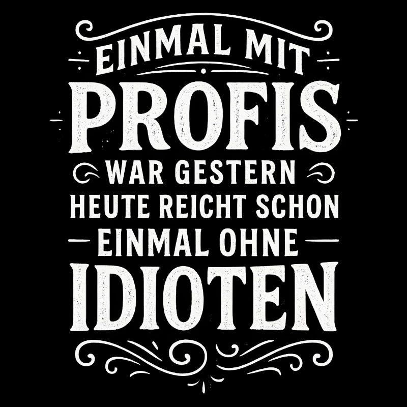 EINMAL MIT PROFIS war früher - Lustig Arbeit