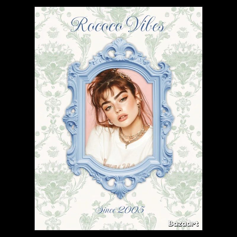 Picture frame light blue