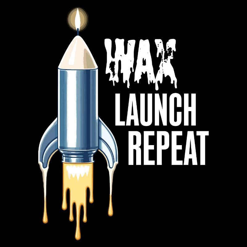 WAX Launch Repeat – Funny Rocket Candle Design