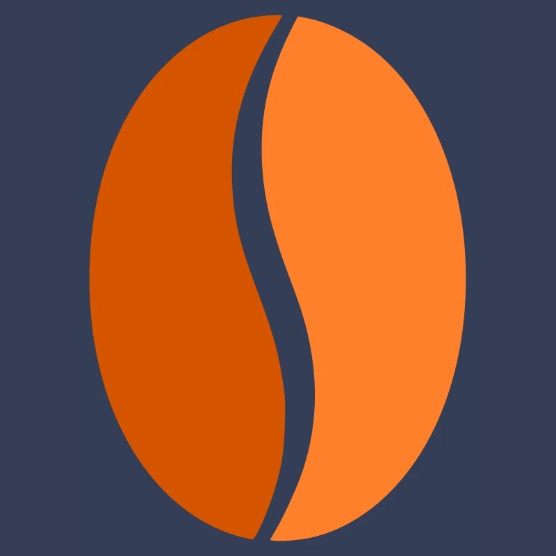 Coffee Bean Bean Flat Icon