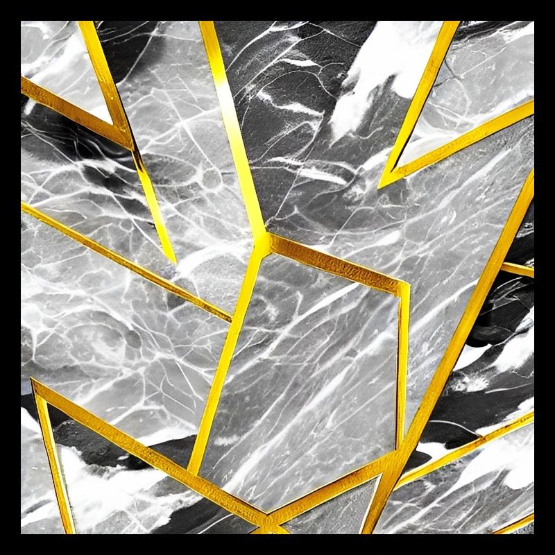 Marble Black and White Gold Texture