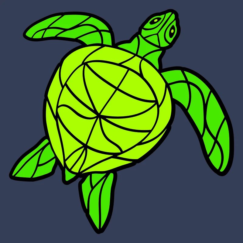 Water turtle lines strokes pattern nice cool