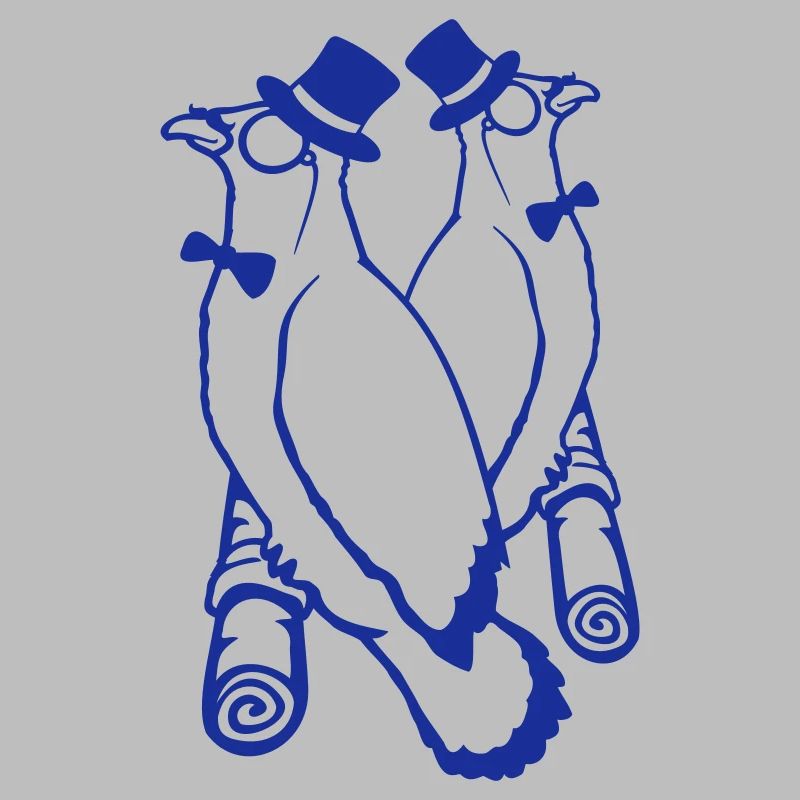 Sir Vögel Team Hut Monokel Brille 2 reiche Freunde