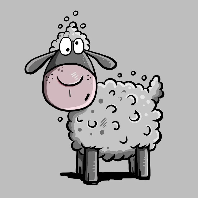 Little Wool Sheep I Sheep Comic I Gift