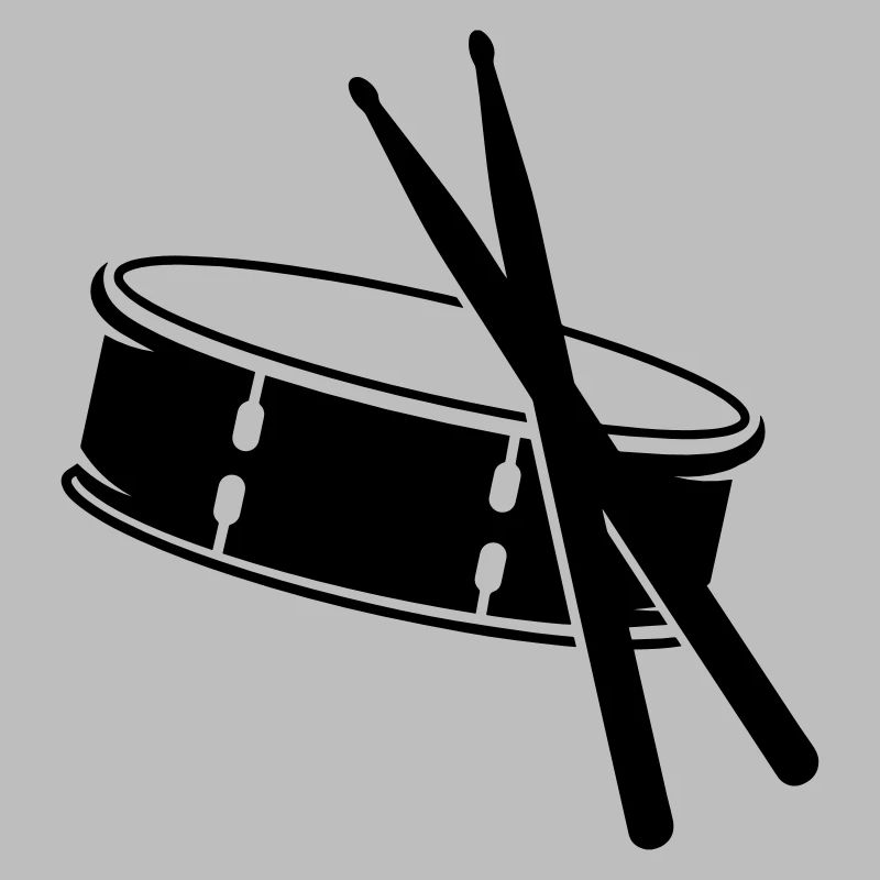 A drum and sticks