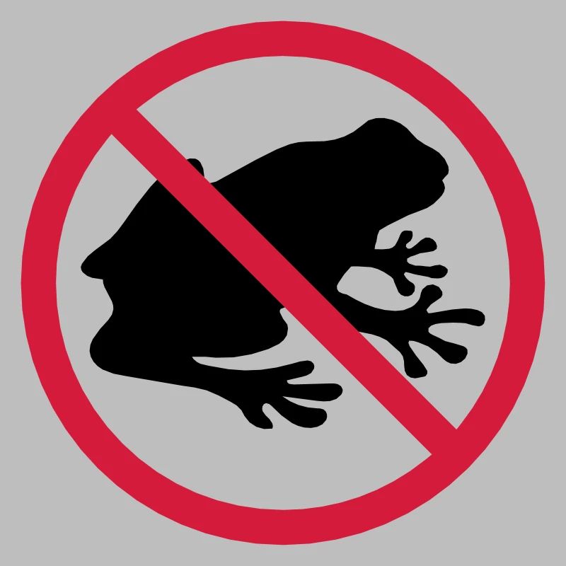 frog forbidden shield zone no kroete silhouett