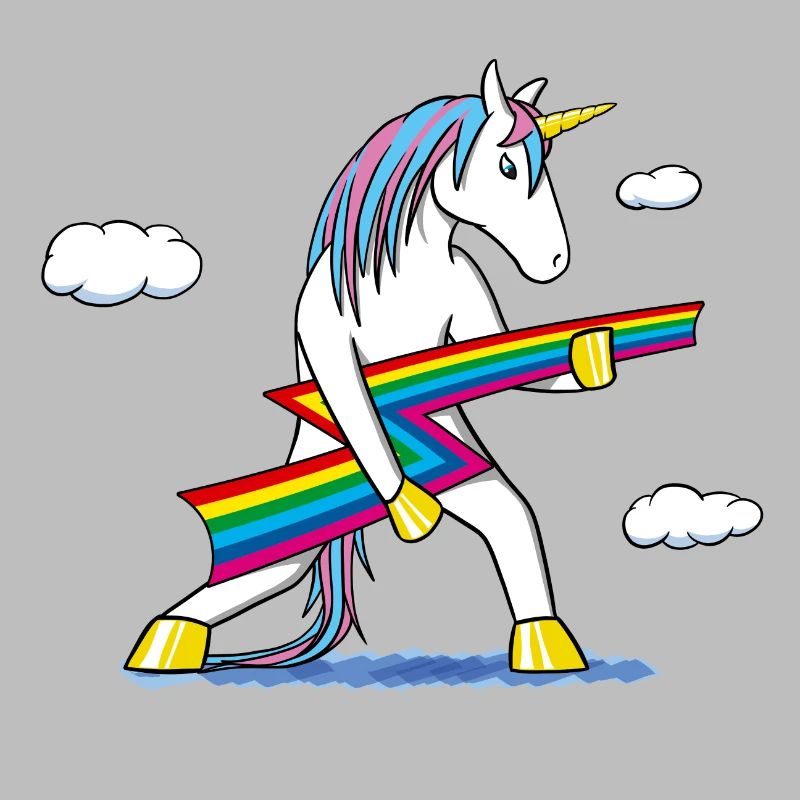 Rainbow Rock – Einhorn mit Regenbogenblitz
