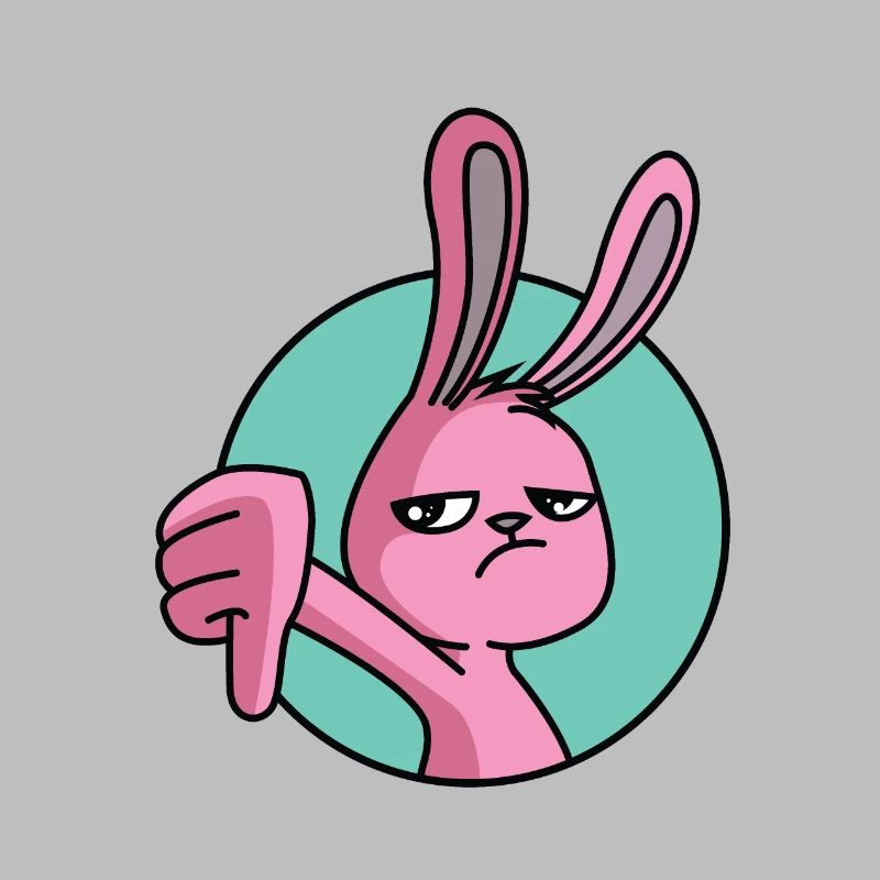Rabbit thumbs down