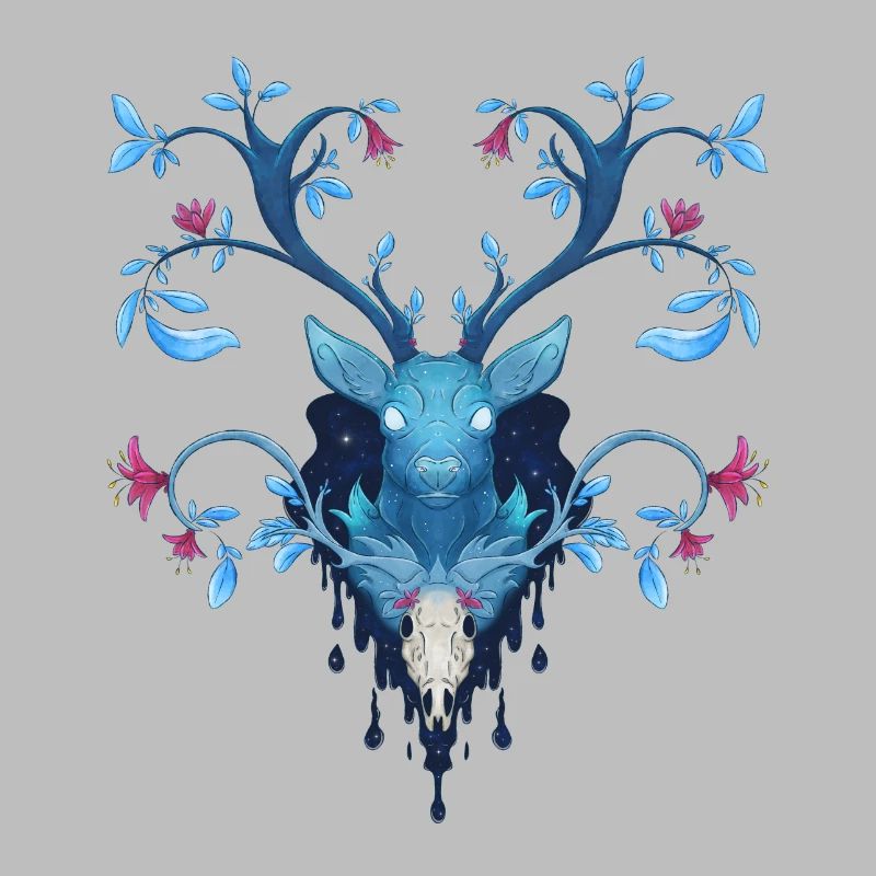 Blue Ink Spirits - Deer Nocturne aux Bois Fleuris